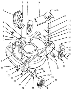 Part Location Diagram of 684766 Lawn Boy Gear Case Assembly